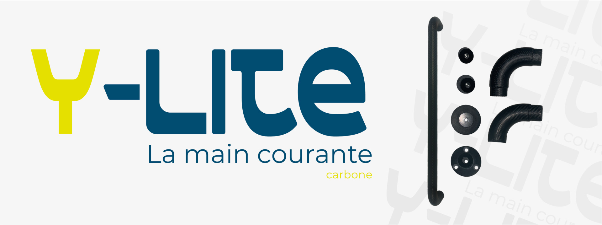 mains courantes carbone_ YLITE design moderne epure surmesure personnalisable