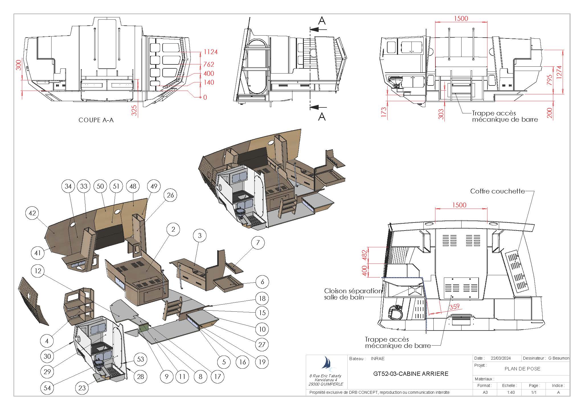 DIY sailboat construction furniture kit