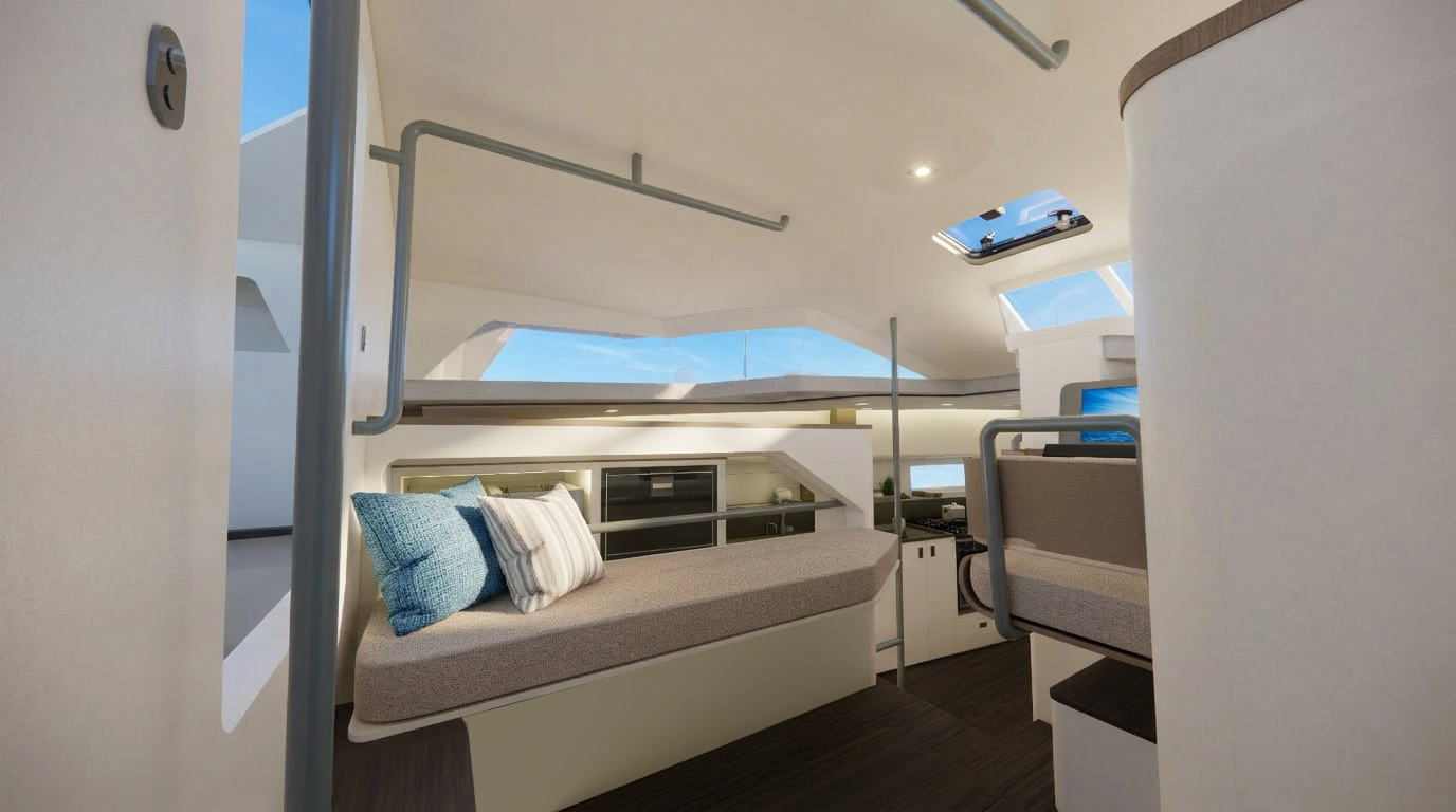 timonerie panoramique cockpit de navigation optimisé veille agréable